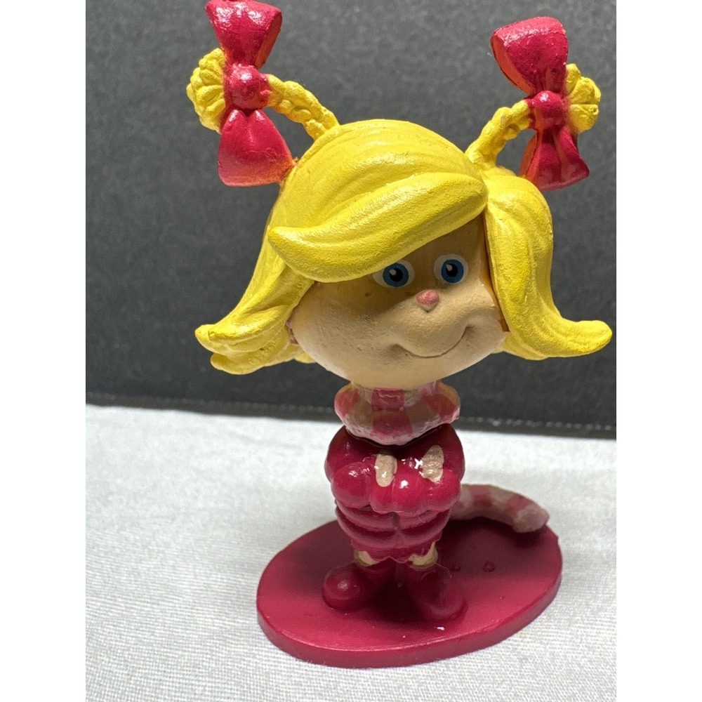 3 Toy PVC Figures - Dr. Seuss How the Grinch Stole Christmas 1.5" to 2.5" Cake - Picture 2 of 7